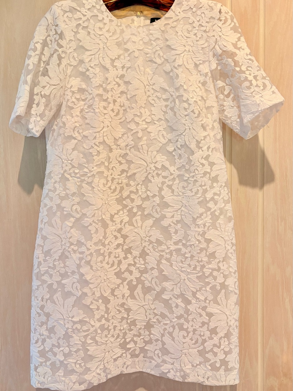 W by Worth White Dress with Black Brand Label